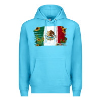 Ocean Blue Mexican Flag Cactus Sunflower Premium Hoodie - Jasminsmagicworld