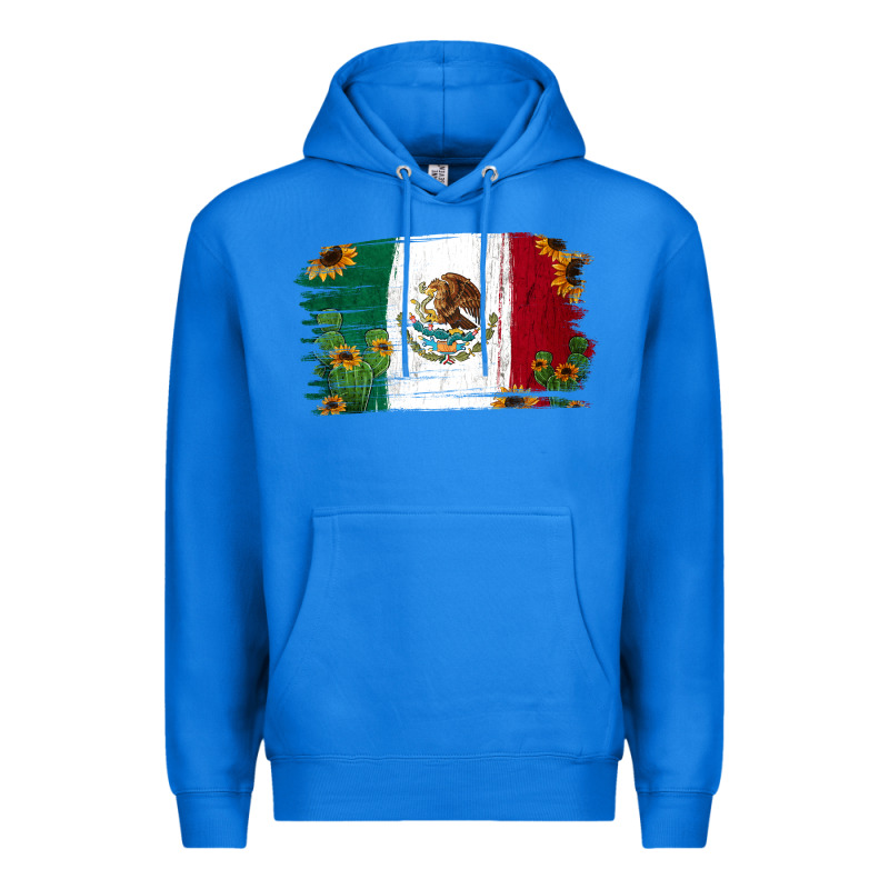 Mexican Flag Cactus Sunflower Premium Hoodie by Jasminsmagicworld | Teevron