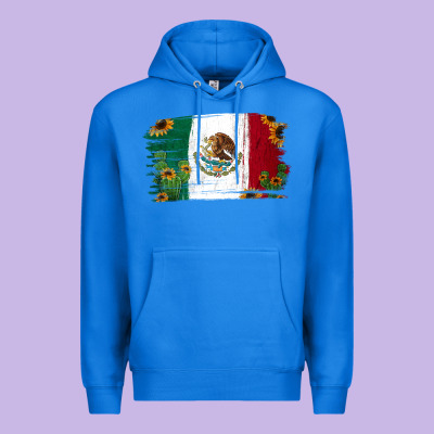 Mexican Flag Cactus Sunflower Premium Hoodie Designed By Jasminsmagicworld