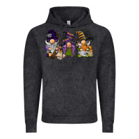 Vintage Black halloween gnomies Vintage Hoodie - BarkalooDesign