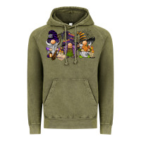 Vintage Olive halloween gnomies Vintage Hoodie - BarkalooDesign
