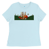 Baby Blue halloween meerkat Ladies Tee - LillyAllenDesigns