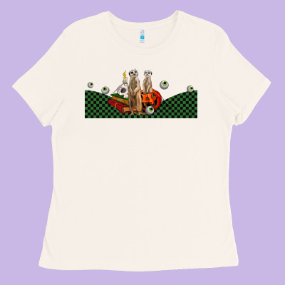 Halloween Meerkat Ladies Tee Designed By Lillyallendesigns
