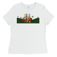 White halloween meerkat Ladies Tee - LillyAllenDesigns