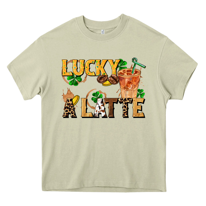 Lucky A Latte Heavy Core Tee by FaDigitalArtStudio | Teevron