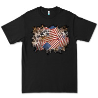 Black 4th of july background Premium Tee - BundleAndBundleShop