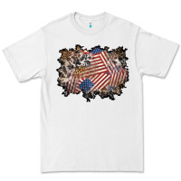 White 4th of july background Premium Tee - BundleAndBundleShop