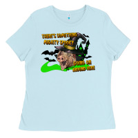 Baby Blue there's something mighty going on around here pig Ladies Tee - LillyAllenDesigns