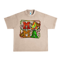 French Oak juneteenth leopard frame mama Mother's Day Urban Heavy Tee - LillyAllenDesigns
