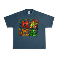 Midnight Navy juneteenth leopard frame mama Mother's Day Urban Heavy Tee - LillyAllenDesigns