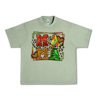 Oil Green juneteenth leopard frame mama Mother's Day Urban Heavy Tee - LillyAllenDesigns