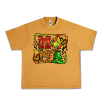 Peanut Butter juneteenth leopard frame mama Mother's Day Urban Heavy Tee - LillyAllenDesigns