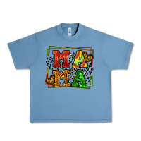 Pebble Blue juneteenth leopard frame mama Mother's Day Urban Heavy Tee - LillyAllenDesigns