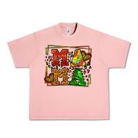 Salmon juneteenth leopard frame mama Mother's Day Urban Heavy Tee - LillyAllenDesigns