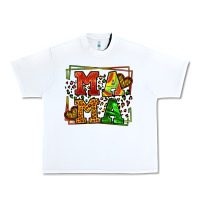 White juneteenth leopard frame mama Mother's Day Urban Heavy Tee - LillyAllenDesigns