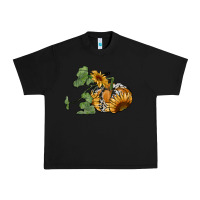 Black sunflower pumpkin Urban Heavy Tee - RanaPortraitStore