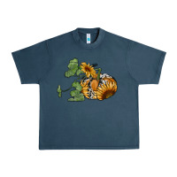 Midnight Navy sunflower pumpkin Urban Heavy Tee - RanaPortraitStore