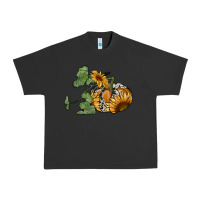 Pigment Black sunflower pumpkin Urban Heavy Tee - RanaPortraitStore