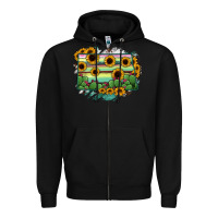 Black North Dakota State Map Zipper Hoodie - RanaPortraitStore