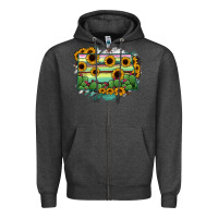 Charcoal Heather North Dakota State Map Zipper Hoodie - RanaPortraitStore