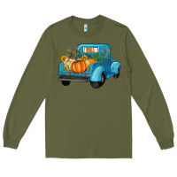 Army Green fall truck Long Sleeve Tee - Artiststas