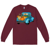 Burgundy fall truck Long Sleeve Tee - Artiststas