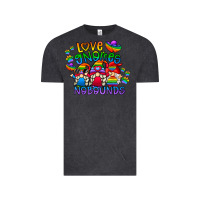 Vintage Black love gnome no bounds Vintage Tee - CowhideDigitalArt