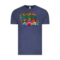 Vintage Denim love gnome no bounds Vintage Tee - CowhideDigitalArt