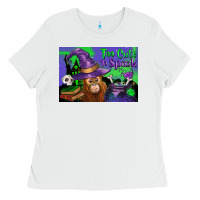 White Too Cute To Spook Baby Orangutan Ladies Tee - LillyAllenDesigns