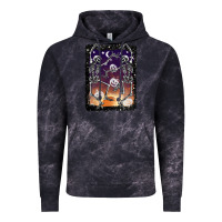 Cloud Black halloween dancing skeletons stars Vintage Hoodie - BarkalooDesign
