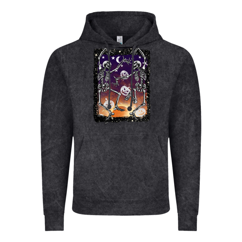 Halloween Dancing Skeletons Stars Vintage Hoodie by BarkalooDesign | Teevron