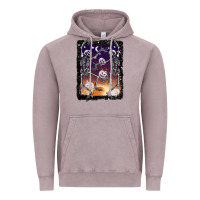 Vintage Zinc halloween dancing skeletons stars Vintage Hoodie - BarkalooDesign