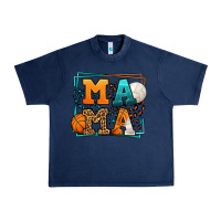 Navy Basketball and Volleyball mama Mother's Day Urban Heavy Tee - LillyAllenDesigns