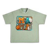 Oil Green Basketball and Volleyball mama Mother's Day Urban Heavy Tee - LillyAllenDesigns