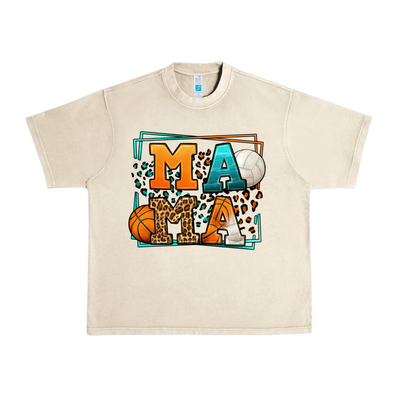 Basketball And Volleyball Mama Mother's Day Urban Heavy Tee by LillyAllenDesigns | Teevron