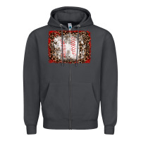 Smoke baseball leopard background Zipper Hoodie - RanaPortraitStore