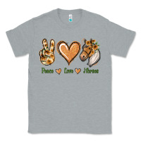 Heather Grey Peace Love Horses Classic Tee - Jasminsmagicworld