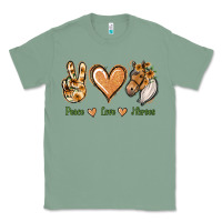 Sage Peace Love Horses Classic Tee - Jasminsmagicworld