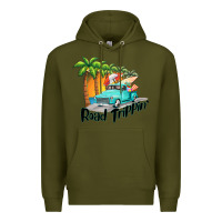 Army Green road trippin Premium Hoodie - BarkalooDesign