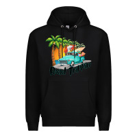 Black road trippin Premium Hoodie - BarkalooDesign