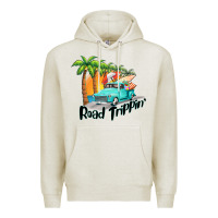 Oatmeal Heather road trippin Premium Hoodie - BarkalooDesign