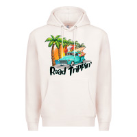 Pale Pink road trippin Premium Hoodie - BarkalooDesign