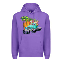 Purple road trippin Premium Hoodie - BarkalooDesign