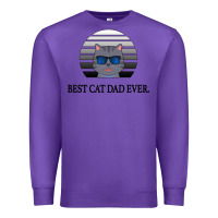 Purple Best Cat Dad Ever Premium Sweatshirt - Bettercallsaul