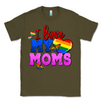 Army Green I love my moms Classic Tee - FaDigitalArtStudio