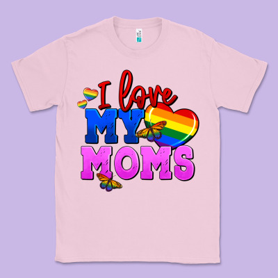 I Love My Moms Classic Tee Designed By Fadigitalartstudio