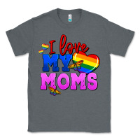 Charcoal Heather I love my moms Classic Tee - FaDigitalArtStudio