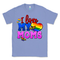 Colony Blue I love my moms Classic Tee - FaDigitalArtStudio