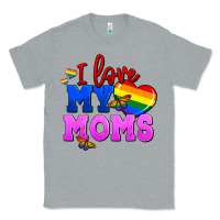 Heather Grey I love my moms Classic Tee - FaDigitalArtStudio