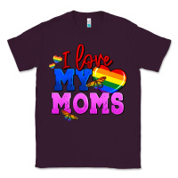 Plum I love my moms Classic Tee - FaDigitalArtStudio
